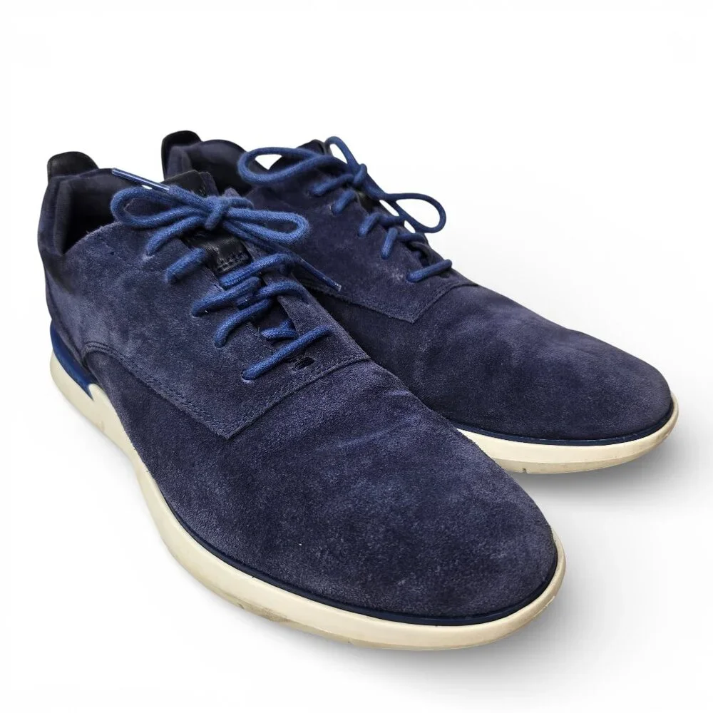 Cole‎ Haan Grand Horizon II Oxford Sneakers Men Grand OS Blue Suede Preppy 9M